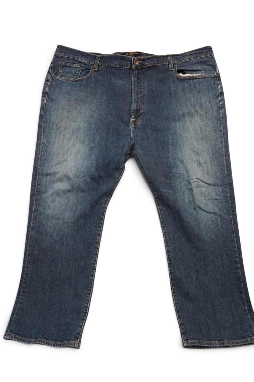 Lucky Brand 181 Relaxed Straight Jeans Mens 50x29 Blue Medium Wash Denim Pants